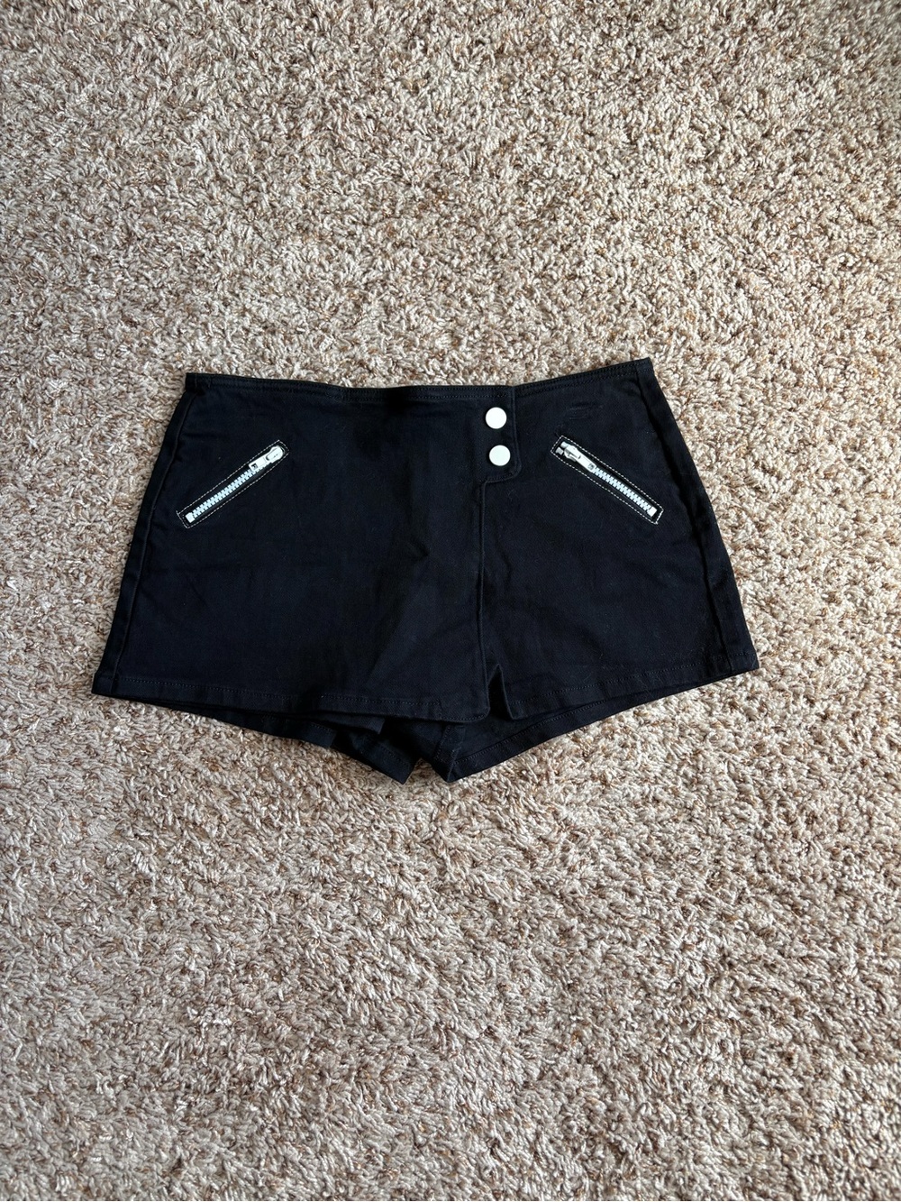 dELiA*s Black High Waist Zip-Pocket Skort